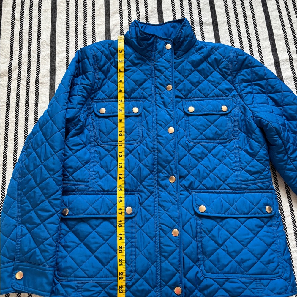 Talbots full zip jacket in blue, size MP